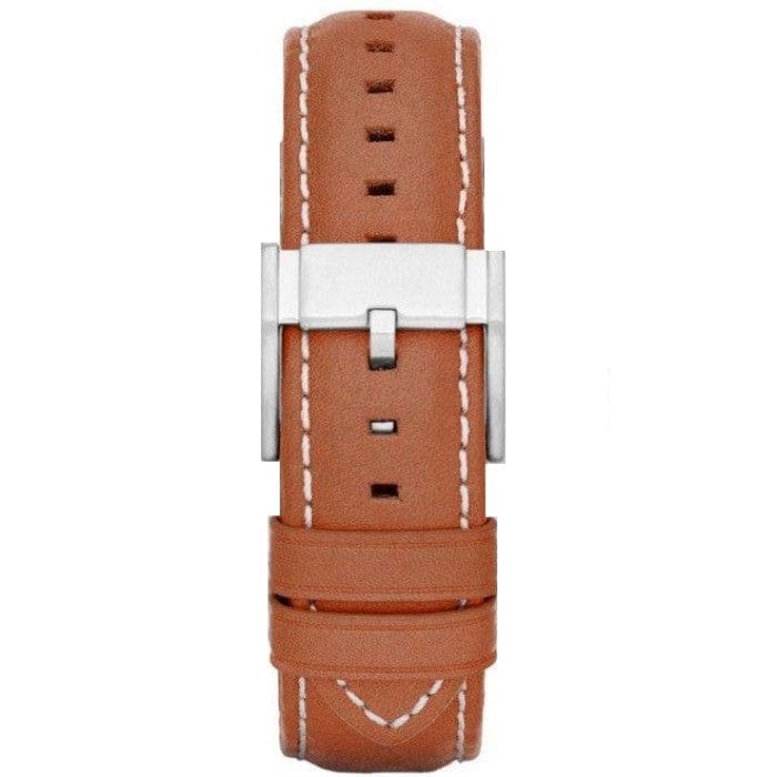 Fossil Grant Chronograph Blue Dial Brown Leather Strap Watch for Men - FS5184