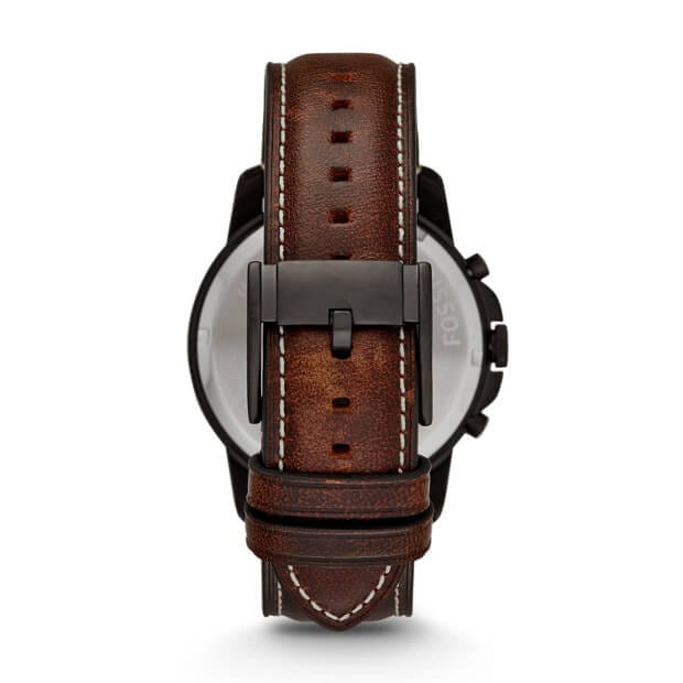 Fossil Grant Chronograph Brown Dial Brown Leather Strap Watch for Men - FS5088