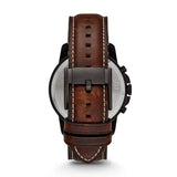 Fossil Grant Chronograph Brown Dial Brown Leather Strap Watch for Men - FS5088