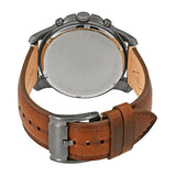 Fossil Grant Chronograph Brown Dial Brown Leather Strap Watch for Men - FS5214