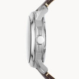 Fossil Grant Chronograph Cream Dial Brown Leather Strap Watch for Men - ME3122