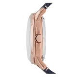 Fossil Grant Twist Multifunction Blue Dial Blue Leather Strap Watch for Men - ME1162