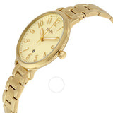 Fossil Jacqueline Gold Dial Gold Steel Strap Watch for Women - ES3971