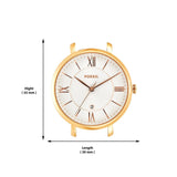 Fossil Jacqueline Mother of Pearl White Dial Gold Mesh Strap Watch for Women - ES4352