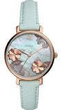 Fossil Jacqueline Multi Colored Dial Blue Leather Strap Watch for Women - ES4813