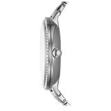 Fossil Jacqueline Multifunction Moonphase White Dial Silver Steel Strap Watch for Women - ES5164