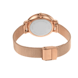 Fossil Jacqueline Quartz Rose Gold Dial Rose Gold Mesh Strap Watch for Women - ES4628