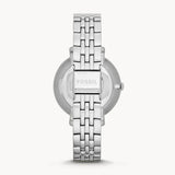 Fossil Jacqueline White Dial Silver Steel Strap Watch for Women - ES3920