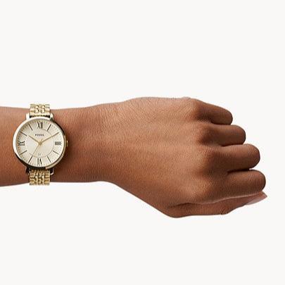 Fossil Jacqueline White Dial Two Tone Steel Strap Watch for Women - ES3634