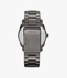 Fossil Machine Chronograph Black Dial Grey Steel Strap Watch for Men - FS4774