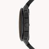 Fossil Machine Flight Chronograph Brown Dial Brown Leather Strap Watch for Men - FS4656