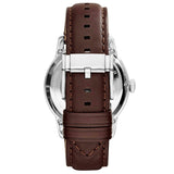 Fossil Townsman Automatic Black Dial Brown Leather Strap Watch for Men -  ME1163