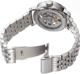 Fossil Boyfriend Automatic Skeleton Silver Dial Silver Steel Strap Watch for Women - ME3067