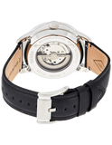 Fossil Townsman Automatic White Dial Black Leather Strap Watch for Men - ME3104