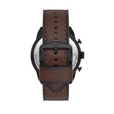 Fossil Bronson Chronograph Brown Dial Brown Leather Strap Watch for Men - FS5875