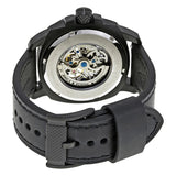 Fossil Modern Machine Automatic Skeleton Grey Dial Black Steel Strap Watch for Men - ME3134