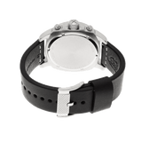 Fossil Modern Machine Chronograph Black Dial Black Leather Strap Watch for Men - FS4928