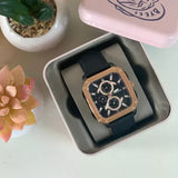 Fossil Multifunction Black Dial Black Leather Strap Watch for Men - BQ2654