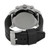 Fossil Nate Chronograph Black Dial Black Leather Strap Watch for Men - JR1436
