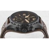 Fossil Nate Chronograph Brown Dial Brown Leather Strap Watch for Men - JR1511