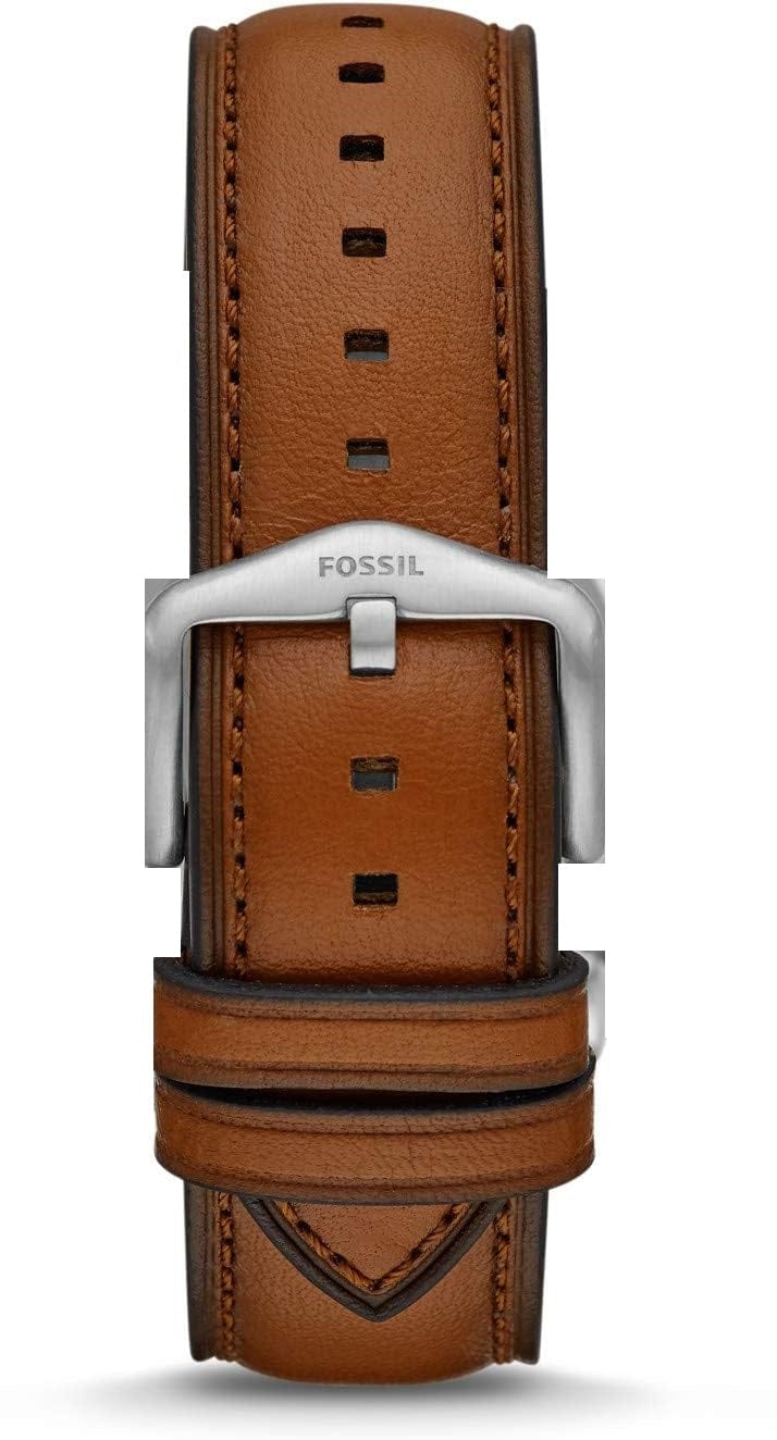 Fossil Neutra Automatic Luggage Skeleton Blue Dial Brown Leather Strap Watch for Men - ME3160