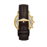Fossil Neutra Chronograph Brown Dial Brown Leather Strap Watch for Men - FS5763