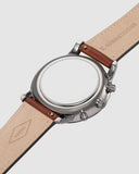Fossil Neutra Chronograph Grey Dial Brown Leather Strap Watch for Men - FS5512