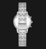 Fossil Neutra Chronograph Silver Dial Silver Steel Strap Watch for Women - ES5217