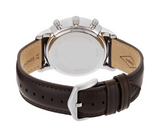 Fossil Neutra Chronograph White Dial Brown Leather Strap Watch for Men - FS5380