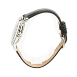 Fossil Neutra Minimalist Moonphase Black Dial Black Leather Strap Watch for Men - FS5904