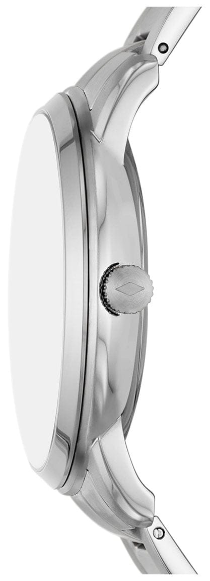 Fossil Neutra Minimalist Moonphase Blue Dial Silver Steel Strap Watch for Men - FS5907