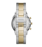 Fossil Neutra Moonphase Multifunction Black Dial Two Tone Steel Strap Watch for Men - FS5906