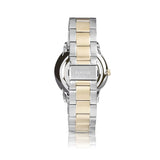 Fossil Neutra Moonphase Multifunction Black Dial Two Tone Steel Strap Watch for Men - FS5906