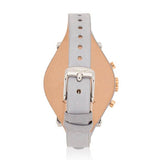 Fossil Original Boyfriend White Dial Light Blue Leather Strap Watch for Women - ES4045