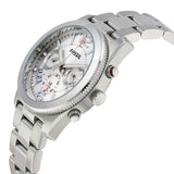 Fossil Boyfriend Multifunction Silver Dial Silver Steel Strap Watch for Women - ES3883