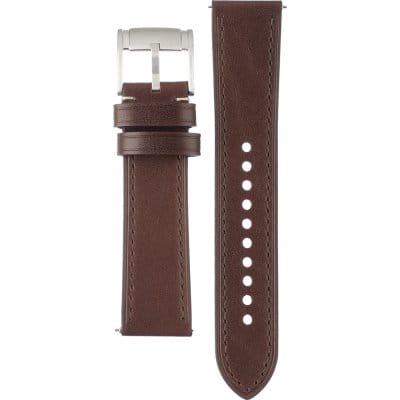 Fossil Pilot 54 Automatic Cream Dial Brown Leather Strap Watch for Men - ME3119