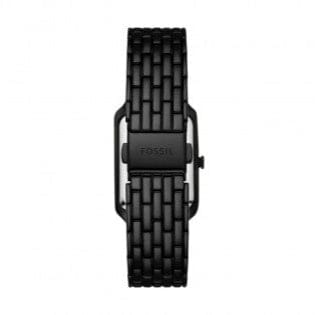 Fossil Raquel Three Hand Date Black Dial Black Steel Strap Watch For Women - ES5340