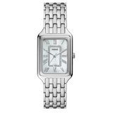 Fossil Raquel Three Hand Date Mother of Pearl Dial Silver Steel Strap Watch for Women - ES5306