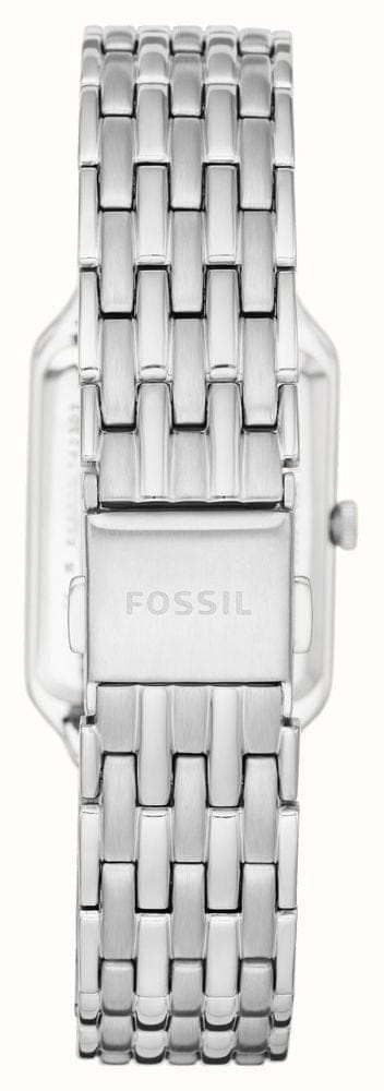 Fossil Raquel Three Hand Date White Dial Silver Steel Strap Watch for Women - ES5221