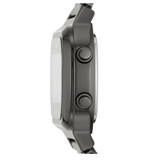 Fossil Retro Digital Black Dial Black Steel Strap Watch for Men - FS5846