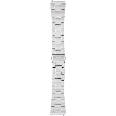 Fossil Retro Digital Silver Dial Silver Steel Strap Watch for Men - FS5844