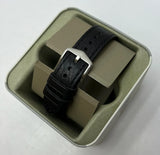 Fossil Retro Pilot Chronograph Black Dial Black Leather Strap Watch for Men - FS5806