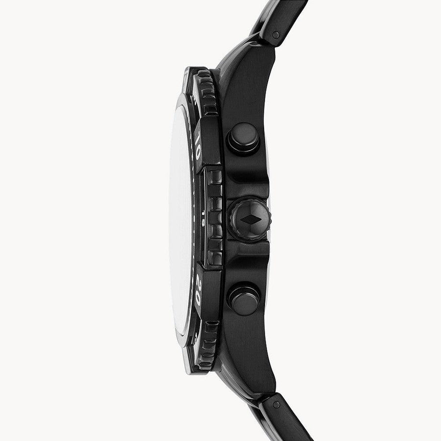 Fossil Riley Multifunction Black Dial Black Steel Strap Watch for Women - ES4519