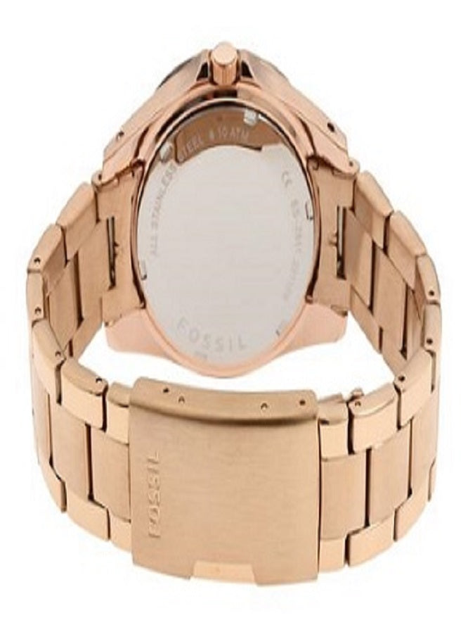 Fossil Riley Multifunction Rose Gold Dial Rose Gold Steel Strap Watch for Women - ES2811