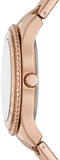 Fossil Stella Sport Multifunction Rose Gold Dial Rose Gold Steel Strap Watch for Women - ES5106