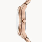 Fossil Stella Sport Multifunction Rose Gold Dial Rose Gold Steel Strap Watch for Women - ES5106