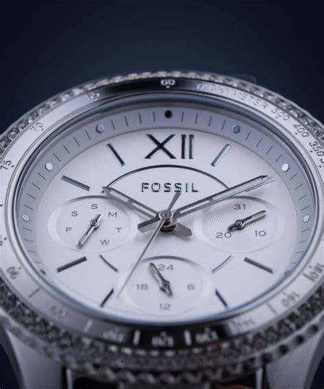 Fossil Stella Sport Multifunction Silver Dial Silver Steel Strap Watch for Women - ES5108