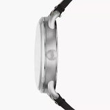 Fossil The Commuter Black Dial Black Leather Strap Watch for Men - FS5406