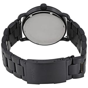 Fossil The Commuter Brown Dial Black Steel Strap Watch for Men - FS5277