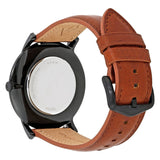 Fossil The Minimalist Black Dial Brown Leather Strap Watch for Men - FS5305